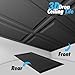 Art3d Drop Ceiling Tiles 24x48 inch Black (12-Pack, 96 Sq.ft), 3D Wainscoting Panels Glue Up 2x4 FT