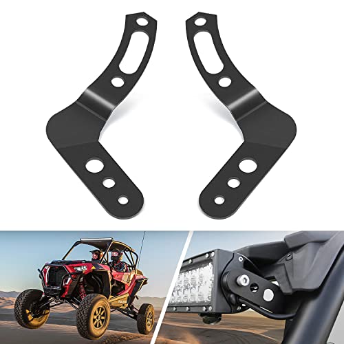 Image of Nilight - 90039B 30-32 Inch Upper LED Light Bar Roof Mount Brackets for UTV POLARIS RZR 900 1000 800, 2 Years Warranty, Black, 2PCS