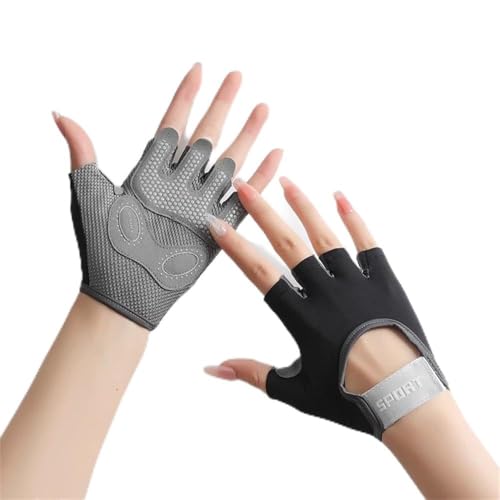 FSJMTQTS Guantes de Yoga Barras de entrenamiento de yoga con pesas rusas, protectores de manos y guantes de medio dedo para Físico(Colour 5,13x9cm)