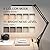 TROPICALTREE LED Desk Lamp with Clamp and Round Base,Eye Caring Table Lamp with Swing Arm,3 Color Modes 10 Brightness Levels,Memory Function, Desk Light for Home Office with USB Adapter Black-14W
