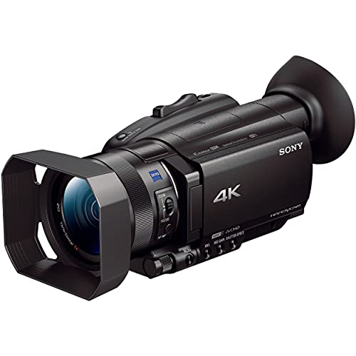Sony FDR-AX700 4K Camcorder with Essential Accessory Bundle - Includes: SanDisk 128GB Extreme Memory Card, 60” Tripod, Replacement Battery with Rapid Travel Charger, Ultra Bright LED Video Light &MORE