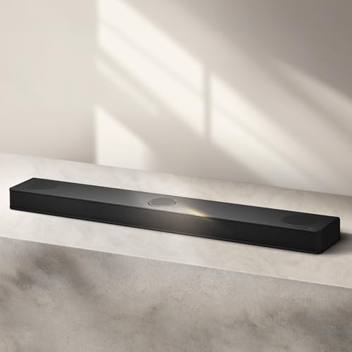 LG DS80TR 5.1.3 Dolby Atmos Soundbar (580W) mit kabellosem Subwoofer & Rücklautsprechern (Wow Cast, HDMI, Bluetooth) [2024], Schwarz