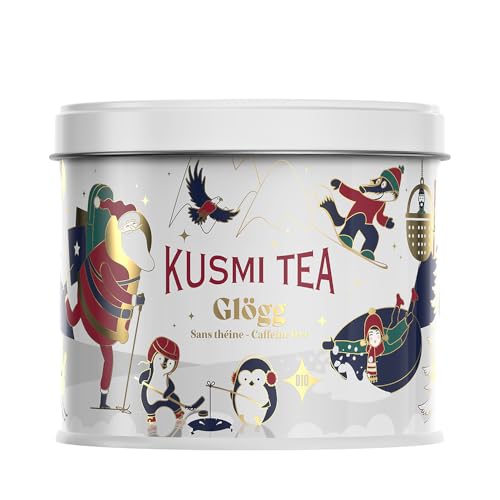 Kusmi Tea - Infusión especiada de Navidad Glögg - Té Orgánico - Hibisco, grosella negra y uva - Canela y cardamomo - Edición limitada 2024 - Lata de té metálica 125g (Frosty Christmas) Kusmi Tea - Infusión especiada de Navidad Glögg - Té Orgánico - Hibisco, grosella negra y uva - Canela y cardamomo - Edición limitada 2024 - Lata de té metálica 125g (Frosty Christmas)