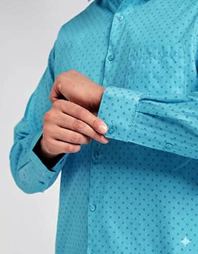 Image of Diverse Men's Cotton Printed Full Sleeve Regular Formal Shirt
