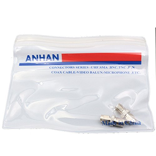 Conectores coaxiales SMA macho a Mini UHF hembra 2 unidades miniatura 6