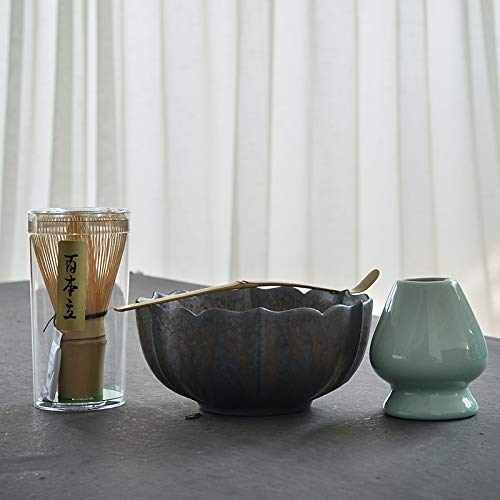 Ensemble matcha bambou et bol céramique or NERB - 2