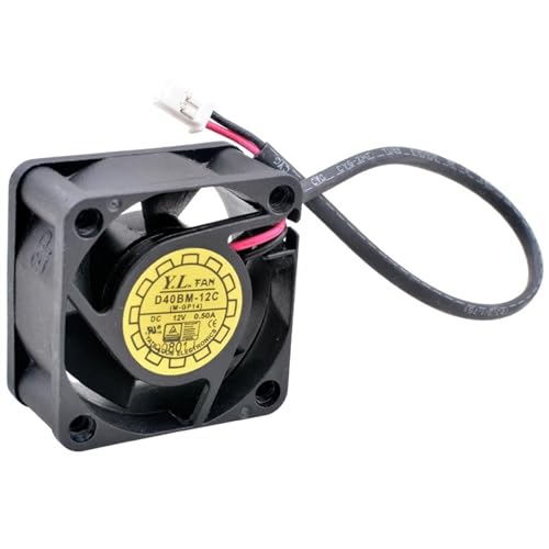 D40BM-12C 4cm 40mm Fan 40x40x20mm DC12V 0.40A Double Ball Bearing Cooling Fan for Industrial Computer Power Supply