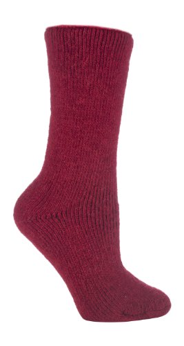 Heat Holders Ladies WOOL 2.7 Tog Original Thermal Socks 5-9 usa Cherry Red