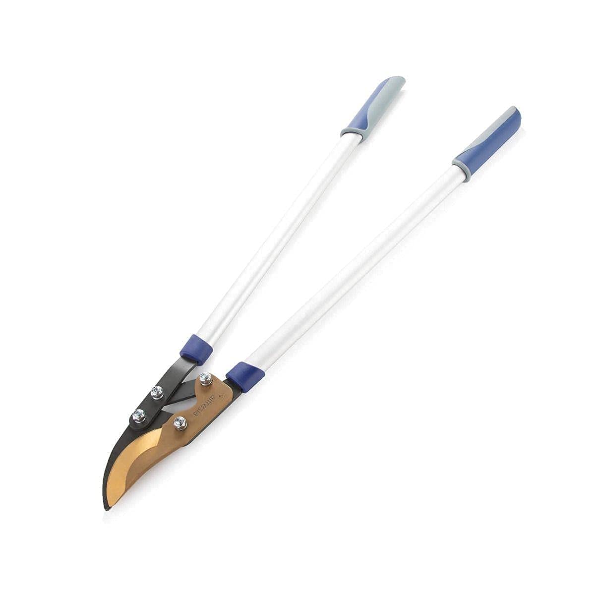 Alfresia Bypass Hand Loppers - Pruning Bypass Cutters for Tree Branches, Heavy Duty, Long Handled, Titanium Coated Heated Carbon Steel Blades, Easy Grip Handles