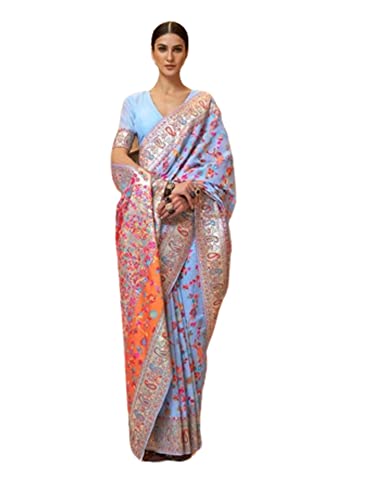 Sari indien traditionnel en soie fluide pour mariages et soirées thématiques élégantes