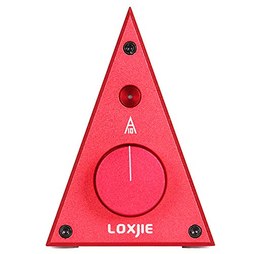 LOXJIE A10 Desktop Stereo Power Amplifier Digital Class-D High-Power Audiophile Level Amp Chip TPA3116 (Red)