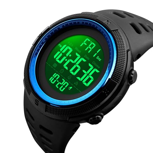Reloj Deportivo para Hombre Reloj Electrónico Función de Alarma Resistente Al Agua hasta 50 M para Ideal (Azul Negro) Reloj Deportivo para Hombre Reloj Electrónico Función de Alarma Resistente Al Agua hasta 50 M para Ideal (Azul Negro)