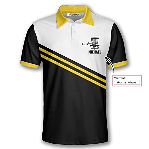 Primesty Personalized Disc Golf Polo Shirts For Men, Custom Name Disc Golf Shirts For Team, Disc Golf Jerseys Size S-5Xl #TOP2