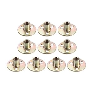 Sourcing Map M10 Kohlenstoffstahl T-Muttern 10Stk