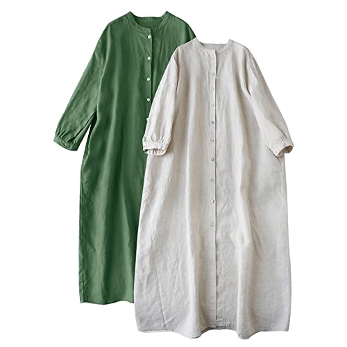 Robe grande taille ample et respirante contre la chaleur d'été - 3