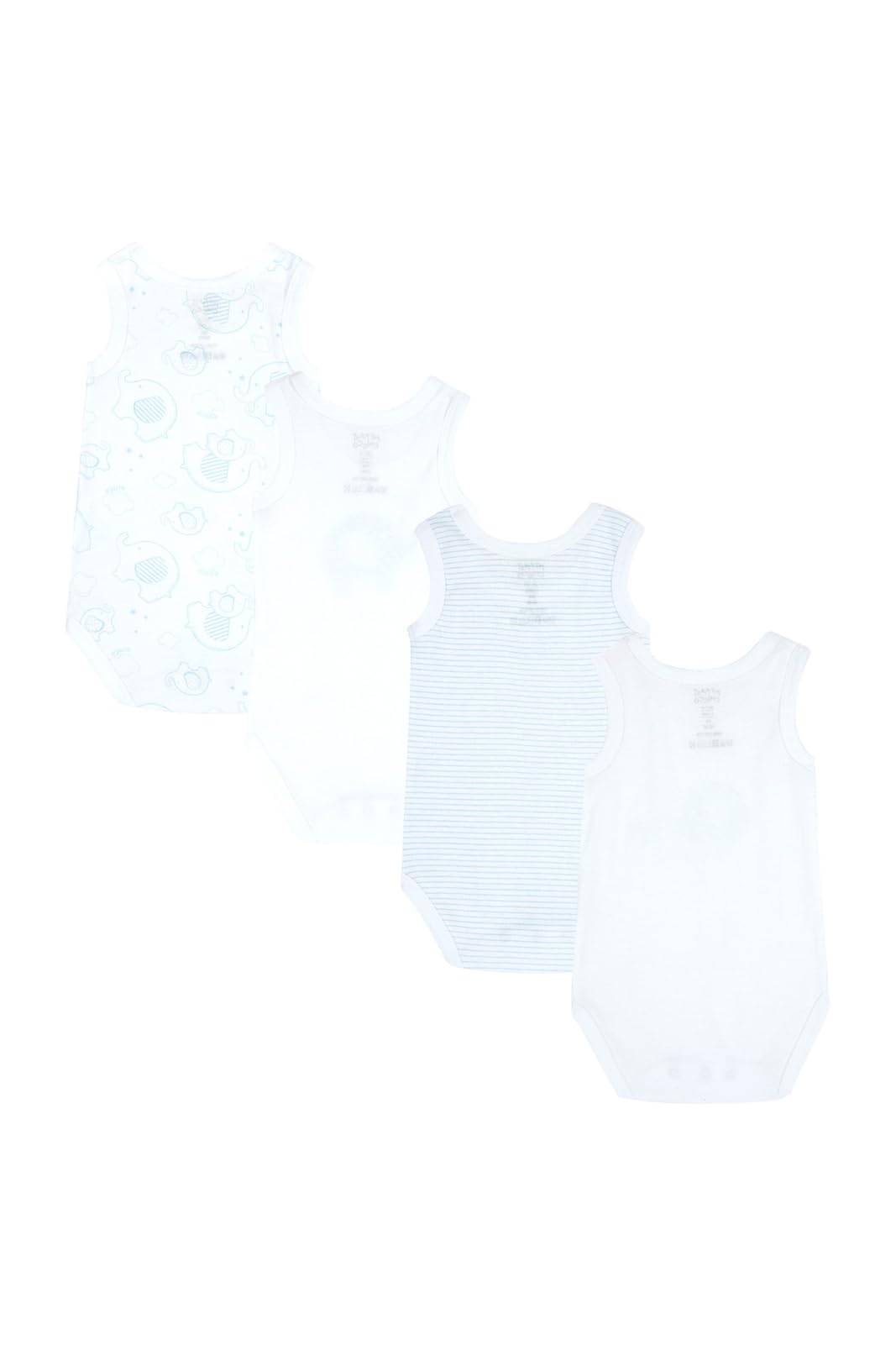 Chicco, Body Recién Nacido, Conjunto de 4 Bodies sin Mangas de Algodón 100% con Cómoda Abertura, Ropa Bebé Niño y Niña 0-3 Meses, Ideas de Regalo para Nacimiento — view 2