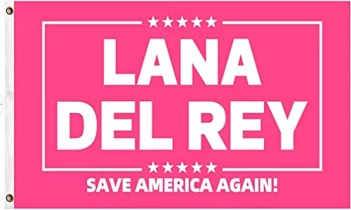 Pink Lana Musical Flag 3x5 Ft with Single Sided 2 Grommets Tapestry Singer for Girls or Boys for Dorm Room Wall Decor Poster Outdoor Garage Livingroom Polyester for Tapestries Banner