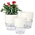 Vanavazon 6 Inch Self Watering Planter Pots for Indoor Plants, 3 Pack African Violet Pots with Wick Rope-Black