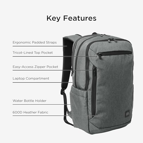 TravisMathew Duration Backpack TMB105, Graphite Heather2