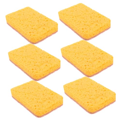 TOVINANNA 6piezas Paño De Esponja para Lavar Platos Trapo De Sisal Natural Esponja De Limpieza para Fregar para Cocina