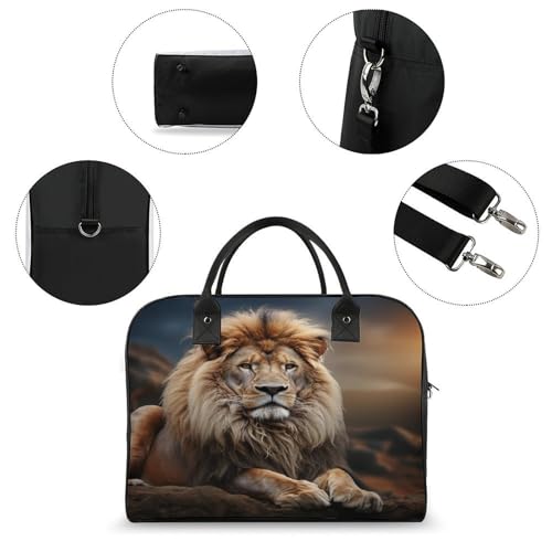 Maletín para portátil Lion con correa ajustable y asa miniatura 6