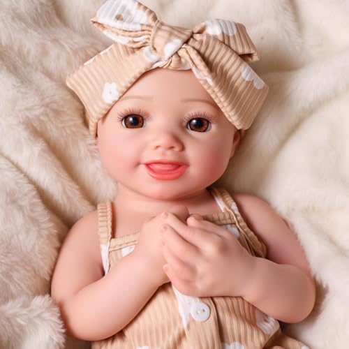 Muñeca bebé silicona realista 16 pulgadas miniatura 7