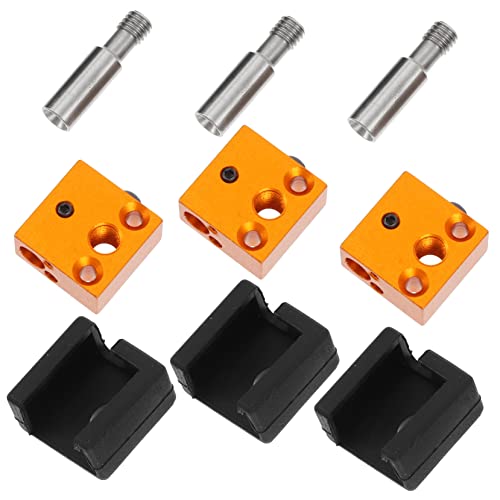 Gatuida Printer Heating Block Silicone Socks and Throat Tube for Hot End Extruder Compatible Printer Heater