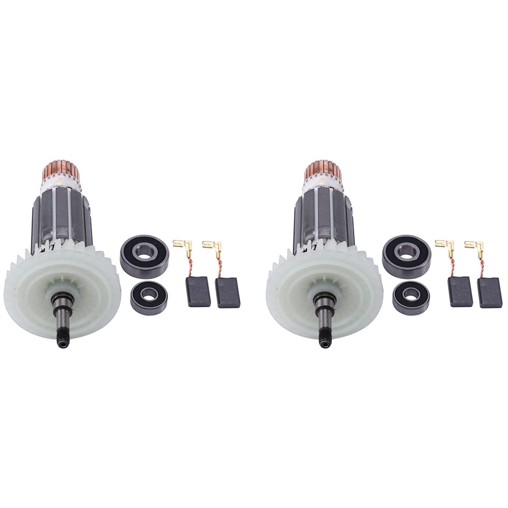Jnchdghwa White 2X Ac220-240V Angle Grinder Rotor For 9553Nb 9553Hb 9555Hn 9553Hn Armature Anchor Rotor Stator Gear Power Tool