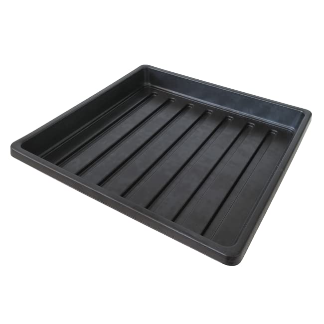 1010 bandejas de cultivo de microgreens (paquete de 20) bandejas poco profundas premium de 10 x 10 pulgadas para cultivar microgreens y pasto de trigo, 10 bandejas con agujeros y 10 bandejas sin