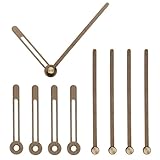 QUARKZMAN 5 Set Holzzeiger Nur, Walnussholz Zeiger Uhr Kit für Uhr DIY Reparaturteil Ersatz Passend für 12 Zoll Wanduhr, 4,37 Zoll