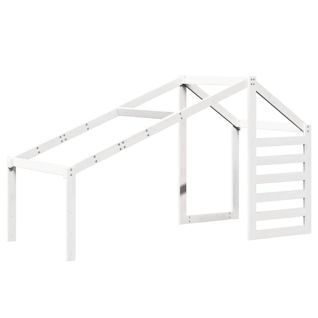 vidaXL Dach für Kinderbett Weiß 198x97x113 cm Massivholz Kiefer