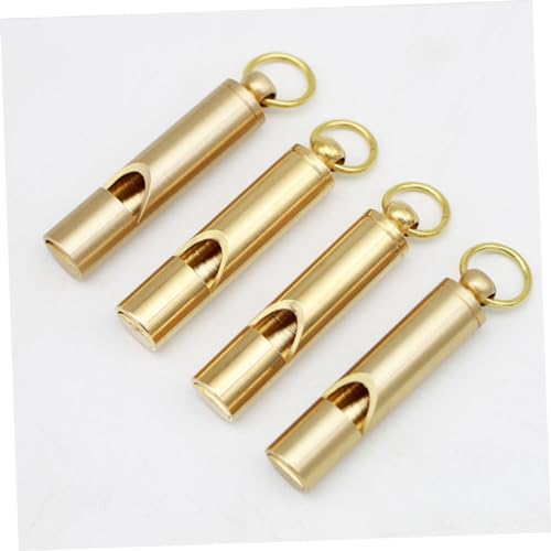 3 silbatos vintage de cobre para deportes y supervivencia miniatura 7