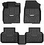 LASFIT Floor Mats Fit for 2022 2023 Honda Civic Rear Seat with USB Ports All Weather Car Liners