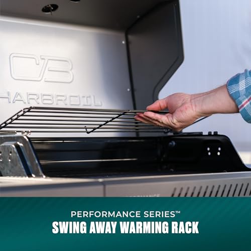 Charbroil Performance Series 4-Burner Gas Grill Cabinet with Side Burner, Black - 463253925