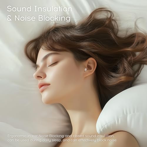 Image of Sleep Earbuds Bluetooth, Silicone Sleep Earbuds for Side Sleepers