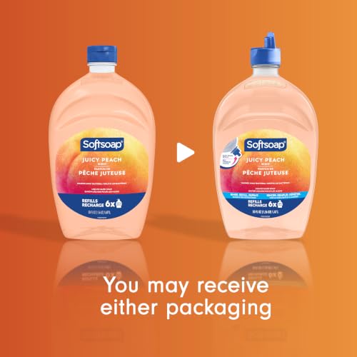 Image of Softsoap Liquid Hand Soap Refill, Juicy Peach Scent, 50 fl oz