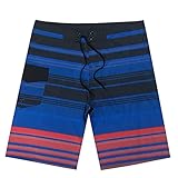 QANA メンズ水着ショーツスイッチクイックドライビーチショーツスイムトランクススポーツサーフボードショーツ (Color : A, Size : 32 code)