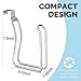 Toilet Paper Holder,Over The Tank Toilet Paper Holder, Toilet Paper Roll Holder,Bathroom Toilet Paper Holder,Dispenser Reserve for Bathroom Storage and Organization(Chrome,2PCS)