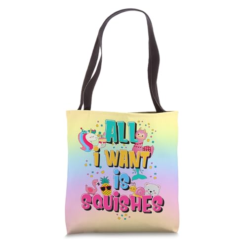 Bolso tote Girls Who Love A Squishy Rainbow miniatura 1