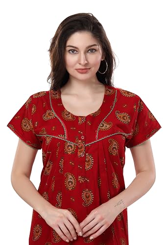 Image of AV2 Women's Polyester Maxi Maternity Feeding Nighty