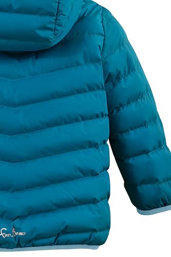 first instinct by killtec Unisex Fios 61 Mns Qltd Jckt Steppjacke Mit Kapuze/Jacke In Daunenoptik, Blau, 122-128 EU