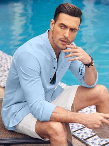 Image of Bellstone Men's Solid Cotton Shirt | Casual | Plain | Full Sleeve | Summer-Regular Fit| Men Stylish Shirt | Everyday Formal Wear |Soft Breathable Fabric | Everyday Smart Casual Wear