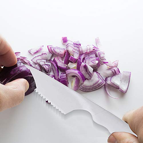 5 Pieces Plastic Kid Kitchen Knife Set, Nylon Chef Knife Children's Safe Cooking Knives for Baking, Fruit, Bread, Cake, Lettuce Knife, Salad Knife