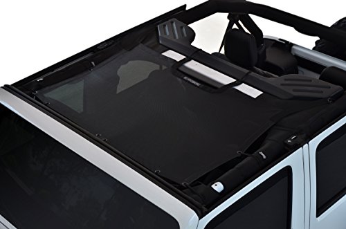 SPIDERWEBSHADE Jeep Wrangler JKini Mesh Shade Top Sunshade UV Protection Accessory USA Made
