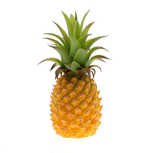 Woration Fake Fruits Artificial Pineapple Model Faux Simulation Lifelike For Summer Home Cabinet Table Party Kitchen Decor Realistic Photography Prop - 8.5 Inch #TOP1