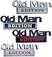 Old Man Edition Auto-Emblem, Autoaufkleber Für Männer, 3D-Metall-Aufkleber, Lustige Edition Stoßstangenaufkleber Für Auto, LKW, SUV, Seite Oder Heckklappe, Kofferraum Körper