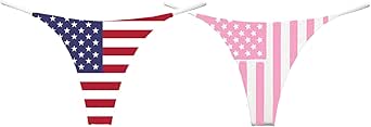 NE Beauty Red White and Blue and Pink American Flag Set of 2 USA