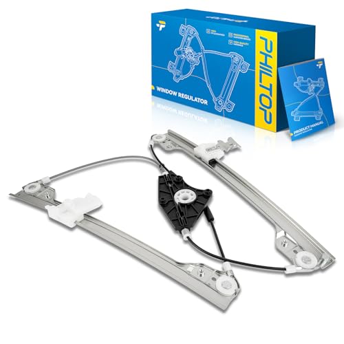 Image of PHILTOP Front Right Passenger Side Power Window Regulator only Compatible with 2009-2014 Nissan Maxima Replaces 752-459