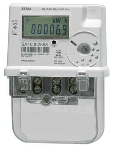 SARAL Single Phase 2 Wire 10-60 A Electronic Energy KWH Multifunction Meter LCD Display (Sub Meter) - 10-60 AMP (B0CWCNV4MG) Amazon Price History, Amazon Price Tracker