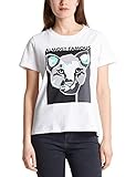 Weiches Baumwollshirt Marc Cain Sports Damen MS 48.20 J18 T-Shirt, Mehrfarbig (White 100), 38 (Herstellergröße: 3)
